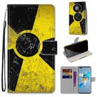 For Huawei Mate 40 Pro Coloured Drawing Cross Texture Horizontal Flip PU Leather Case with Holder & Card Slots & Wallet & Lanyard(Yellow Black Logo) - 1