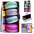 For Honor 10X Lite Coloured Drawing Cross Texture Horizontal Flip PU Leather Case with Holder & Card Slots & Wallet & Lanyard(Colorful Cakes) - 1