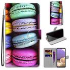 For Samsung Galaxy A32 5G Coloured Drawing Cross Texture Horizontal Flip PU Leather Case with Holder & Card Slots & Wallet & Lanyard(Colorful Cakes) - 1