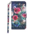 For iPhone 11 Laser 3D Pattern Colored Drawing Horizontal Flip Leather Case with Holder & Card Slots & Wallet(Rose) - 1