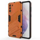 For Samsung Galaxy S21+ 5G Punk Armor 2 in 1 PC + TPU Shockproof Case with Invisible Holder(Orange) - 1