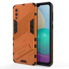 For Samsung Galaxy A02 (EU Version) Punk Armor 2 in 1 PC + TPU Shockproof Case with Invisible Holder(Orange) - 1
