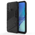 For OPPO A53 4G Punk Armor 2 in 1 PC + TPU Shockproof Case with Invisible Holder(Black) - 1