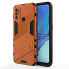 For OPPO A53 4G Punk Armor 2 in 1 PC + TPU Shockproof Case with Invisible Holder(Orange) - 1