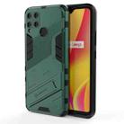 For OPPO Realme C15 Punk Armor 2 in 1 PC + TPU Shockproof Case with Invisible Holder(Green) - 1