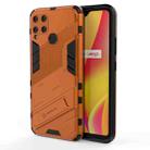 For OPPO Realme C15 Punk Armor 2 in 1 PC + TPU Shockproof Case with Invisible Holder(Orange) - 1