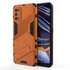 For OPPO Realme 7 Pro Punk Armor 2 in 1 PC + TPU Shockproof Case with Invisible Holder(Orange) - 1