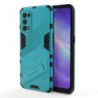 For OPPO Reno5 5G Punk Armor 2 in 1 PC + TPU Shockproof Case with Invisible Holder(Blue) - 1