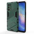 For OPPO Reno5 Pro Punk Armor 2 in 1 PC + TPU Shockproof Case with Invisible Holder(Green) - 1