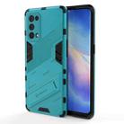 For OPPO Reno5 Pro Punk Armor 2 in 1 PC + TPU Shockproof Case with Invisible Holder(Blue) - 1