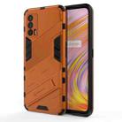 For OPPO Realme V15 Punk Armor 2 in 1 PC + TPU Shockproof Case with Invisible Holder(Orange) - 1