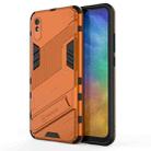 For Xiaomi Redmi 9A Punk Armor 2 in 1 PC + TPU Shockproof Case with Invisible Holder(Orange) - 1