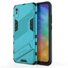 For Xiaomi Redmi 9A Punk Armor 2 in 1 PC + TPU Shockproof Case with Invisible Holder(Blue) - 1