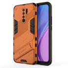 For Xiaomi Redmi 9 Punk Armor 2 in 1 PC + TPU Shockproof Case with Invisible Holder(Orange) - 1