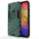 For Xiaomi Redmi Note 7 Punk Armor 2 in 1 PC + TPU Shockproof Case with Invisible Holder(Green) - 1