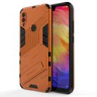 For Xiaomi Redmi Note 7 Punk Armor 2 in 1 PC + TPU Shockproof Case with Invisible Holder(Orange) - 1