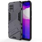 For Xiaomi Mi 10 Lite 5G Punk Armor 2 in 1 PC + TPU Shockproof Case with Invisible Holder(Grey) - 1