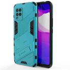 For Xiaomi Mi 10 Lite 5G Punk Armor 2 in 1 PC + TPU Shockproof Case with Invisible Holder(Blue) - 1