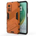 For Xiaomi Mi 10T Pro 5G Punk Armor 2 in 1 PC + TPU Shockproof Case with Invisible Holder(Orange) - 1