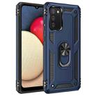 For Samsung Galaxy A02s (US Version) Shockproof TPU + PC Protective Case with 360 Degree Rotating Holder(Blue) - 1