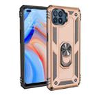 For OPPO Reno4 Lite Shockproof TPU + PC Protective Case with 360 Degree Rotating Holder(Gold) - 1