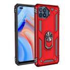 For OPPO Reno4 Lite Shockproof TPU + PC Protective Case with 360 Degree Rotating Holder(Red) - 1