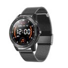 MX12 1.3 inch IPS Color Screen IP68 Waterproof Smart Watch, Support Bluetooth Call / Sleep Monitoring / Heart Rate Monitoring, Style:Steel Strap(Black) - 1