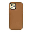 For iPhone 12 TOTUDESIGN Royal Series PU Leather Case(Brown) - 1