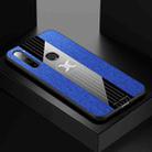 For Xiaomi Redmi Note 8 XINLI Stitching Cloth Texture Shockproof TPU Protective Case(Blue) - 1