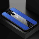 For Xiaomi Redmi Note 8 Pro XINLI Stitching Cloth Texture Shockproof TPU Protective Case(Blue) - 1