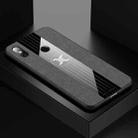 For Xiaomi Mi 8 XINLI Stitching Cloth Texture Shockproof TPU Protective Case(Gray) - 1