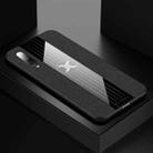 For Xiaomi Mi 9 XINLI Stitching Cloth Texture Shockproof TPU Protective Case(Black) - 1