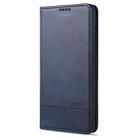 For vivo X60 5G AZNS Magnetic Calf Texture Horizontal Flip Leather Case with Card Slots & Holder & Wallet(Dark Blue) - 1