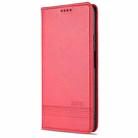 For vivo Y52s AZNS Magnetic Calf Texture Horizontal Flip Leather Case with Card Slots & Holder & Wallet(Red) - 1