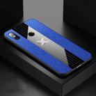 For Xiaomi Mi Max 3 XINLI Stitching Cloth Texture Shockproof TPU Protective Case(Blue) - 1