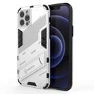 For iPhone 12 Pro Punk Armor 2 in 1 PC + TPU Shockproof Case with Invisible Holder(White) - 1
