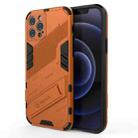 For iPhone 12 Pro Punk Armor 2 in 1 PC + TPU Shockproof Case with Invisible Holder(Orange) - 1
