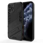 For iPhone 11 Pro Punk Armor 2 in 1 PC + TPU Shockproof Case with Invisible Holder (Black) - 1