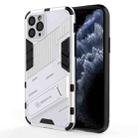 For iPhone 11 Pro Punk Armor 2 in 1 PC + TPU Shockproof Case with Invisible Holder (White) - 1