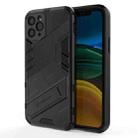 For iPhone 11 Punk Armor 2 in 1 PC + TPU Shockproof Case with Invisible Holder (Black) - 1