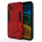 For iPhone 11 Punk Armor 2 in 1 PC + TPU Shockproof Case with Invisible Holder (Red) - 1