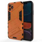 For iPhone 11 Pro Max Punk Armor 2 in 1 PC + TPU Shockproof Case with Invisible Holder (Orange) - 1