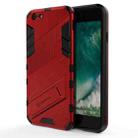 Punk Armor 2 in 1 PC + TPU Shockproof Case with Invisible Holder For iPhone 6 & 6s(Red) - 1