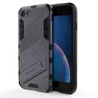 Punk Armor 2 in 1 PC + TPU Shockproof Case with Invisible Holder For iPhone 7 & 8(Grey) - 1