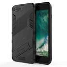 Punk Armor 2 in 1 PC + TPU Shockproof Case with Invisible Holder For iPhone 7 Plus & 8  Plus(Black) - 1