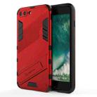 Punk Armor 2 in 1 PC + TPU Shockproof Case with Invisible Holder For iPhone 7 Plus & 8  Plus(Red) - 1