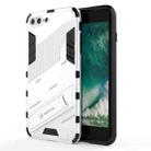 Punk Armor 2 in 1 PC + TPU Shockproof Case with Invisible Holder For iPhone 7 Plus & 8  Plus(White) - 1