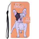For iPhone 11 Coloured Drawing Pattern Horizontal Flip Leather Case with Holder & Card Slots & Wallet(Heart Dog) - 1