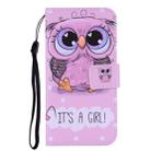 For iPhone 11 Pro Max Coloured Drawing Pattern Horizontal Flip Leather Case with Holder & Card Slots & Wallet(Cute Owl) - 1