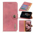 For LG K53 KHAZNEH Cowhide Texture Horizontal Flip Leather Case with Holder & Card Slots & Wallet(Pink) - 1
